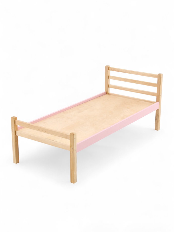 Кровать детская «Скандинавия», 1480×670×600 мм, цвет розовая