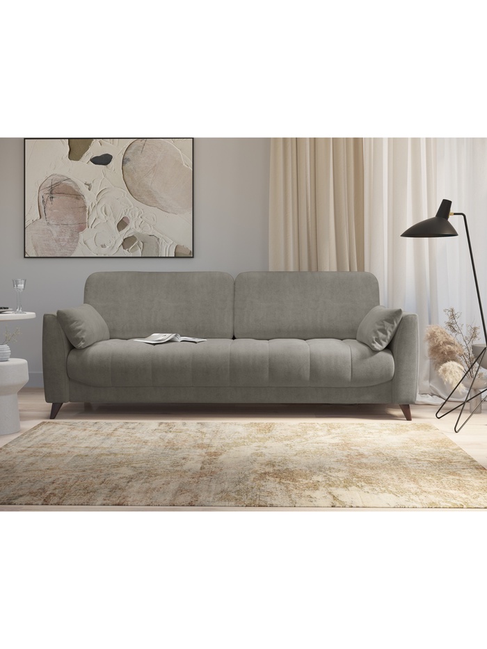 Диван прямой «Скандинавия», НПБ, тик – так, цвет серый ultra grey