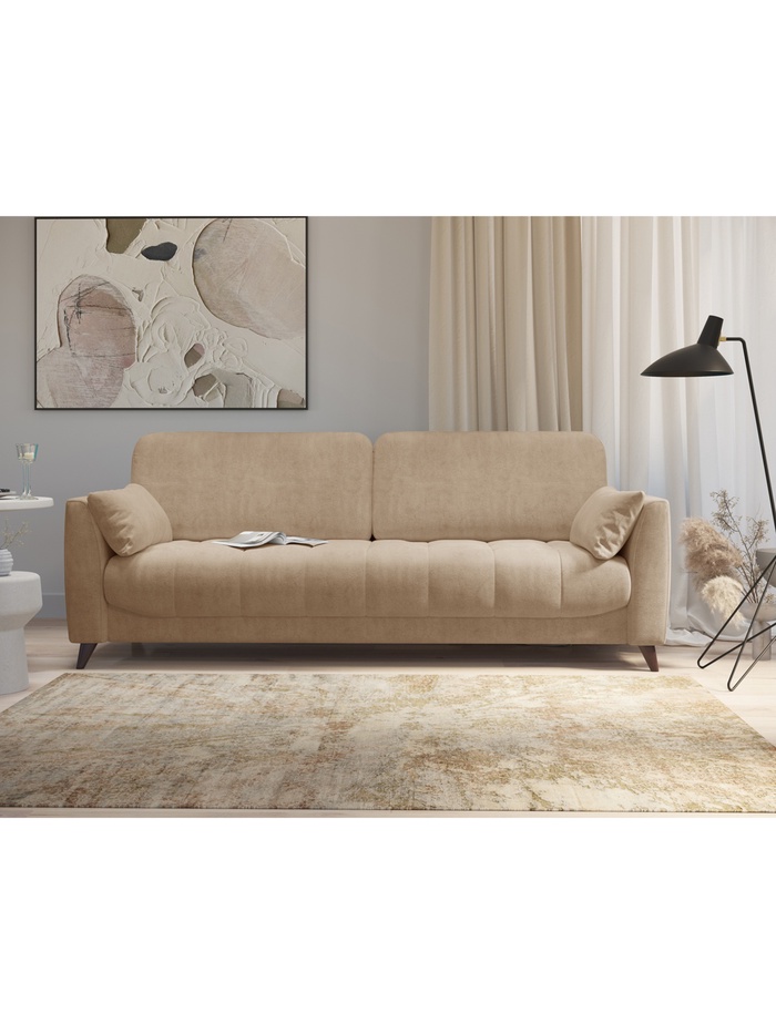 Диван прямой «Скандинавия», НПБ, тик – так, цвет бежевый ultra beige